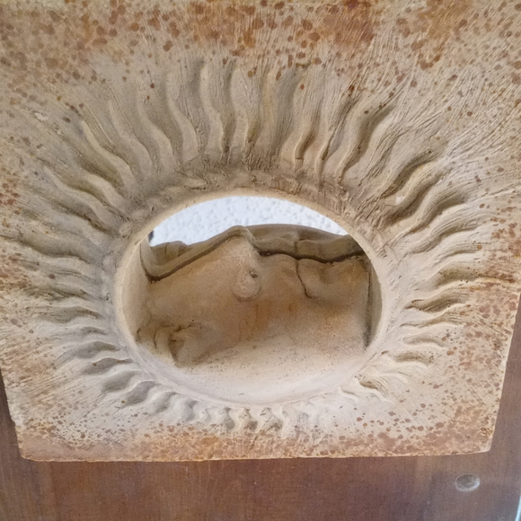 Hayes Parker sandcast sun & moon mirror - Picture 2 of 7